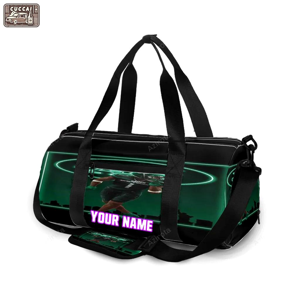 New york jets sauce gardner2 personalized name travel bag gym bag 715 Travel Bag
