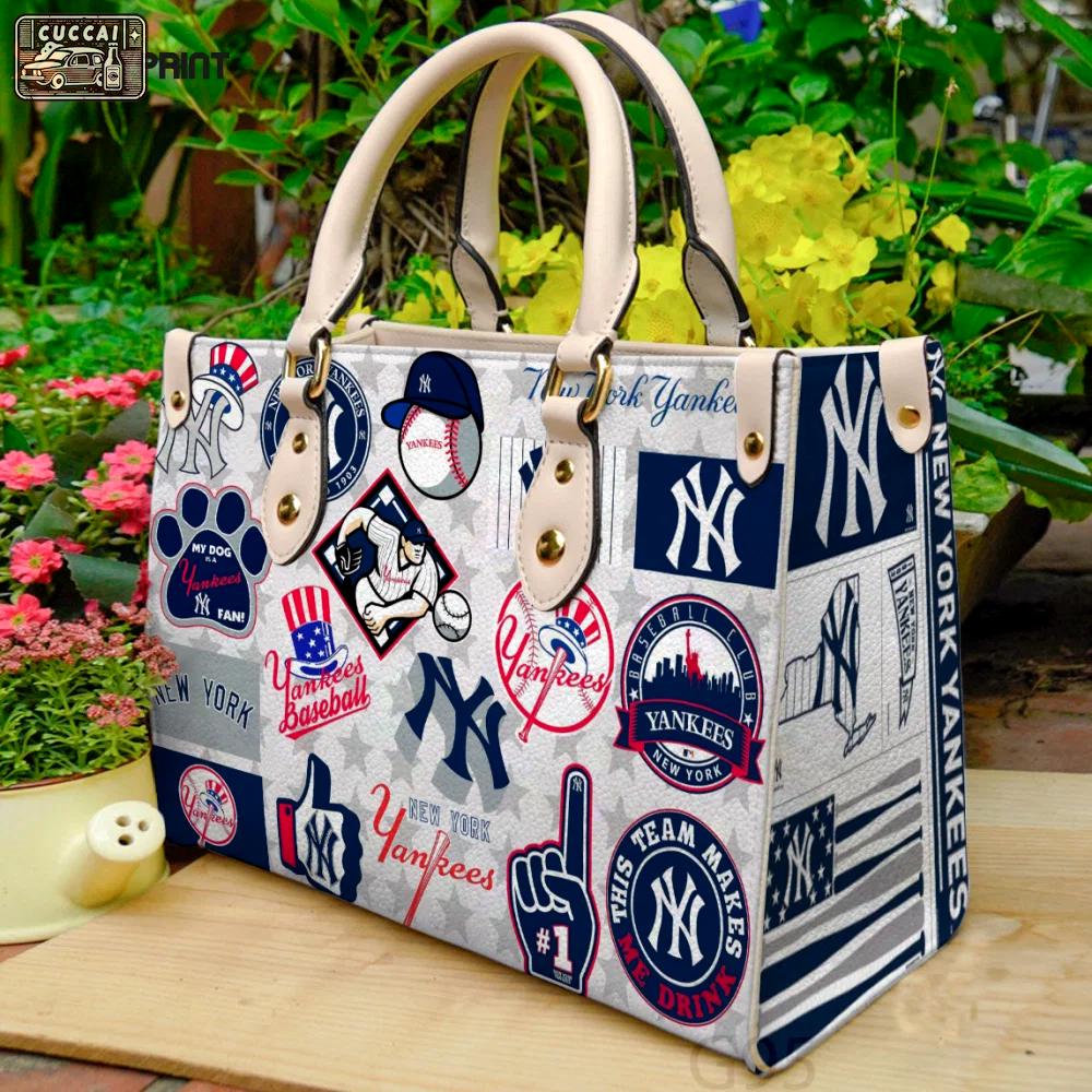 New york yankees 1gg leather bag for women gift 1096 Women Leather Hand Bag