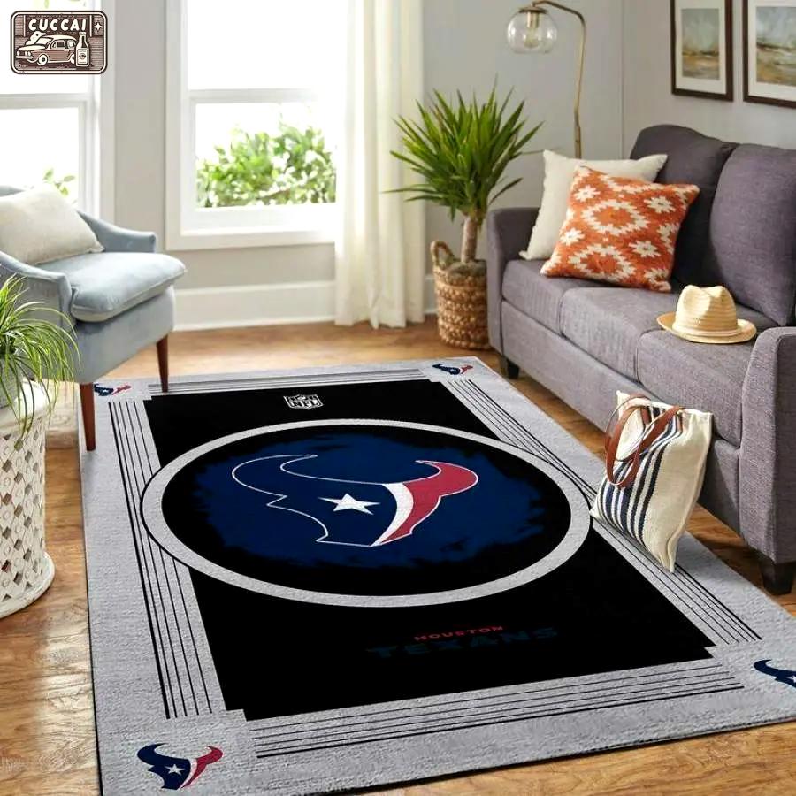 Nfl amazon houston texans rectangle area rug living room rug Rectangle Rug