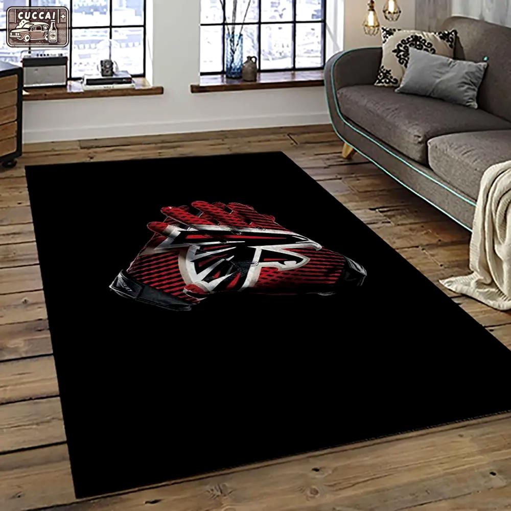Nfl atlanta falcons football team logo sport carpet area rug home decor best gift for friends atfl8 Rectangle Rug