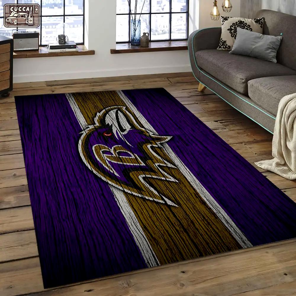Nfl baltimore ravens classic football team logo rectangle area rug brv12 Rectangle Rug