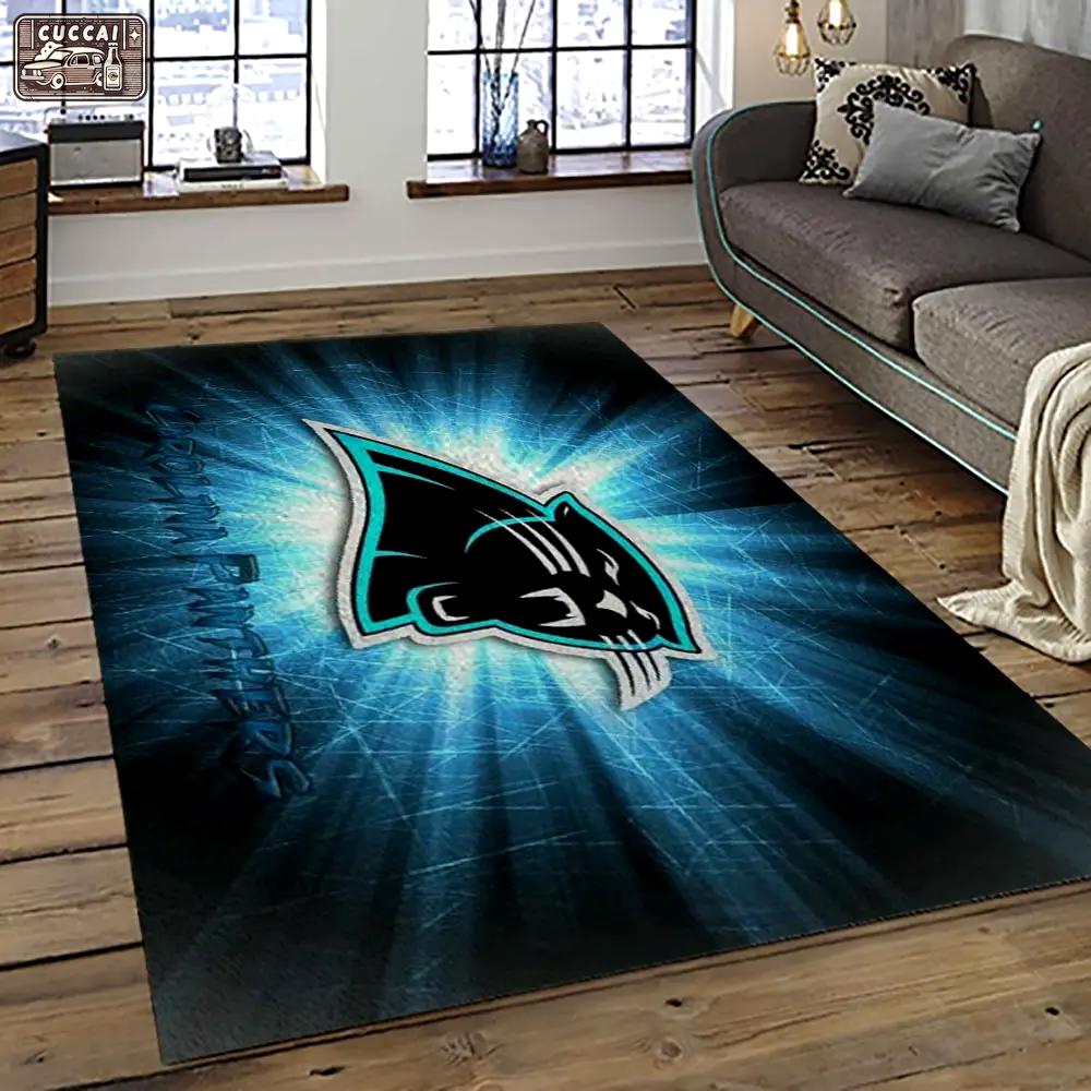 Nfl carolina panthers football team logo sport carpet area rug gift for friends cnps21 Rectangle Rug