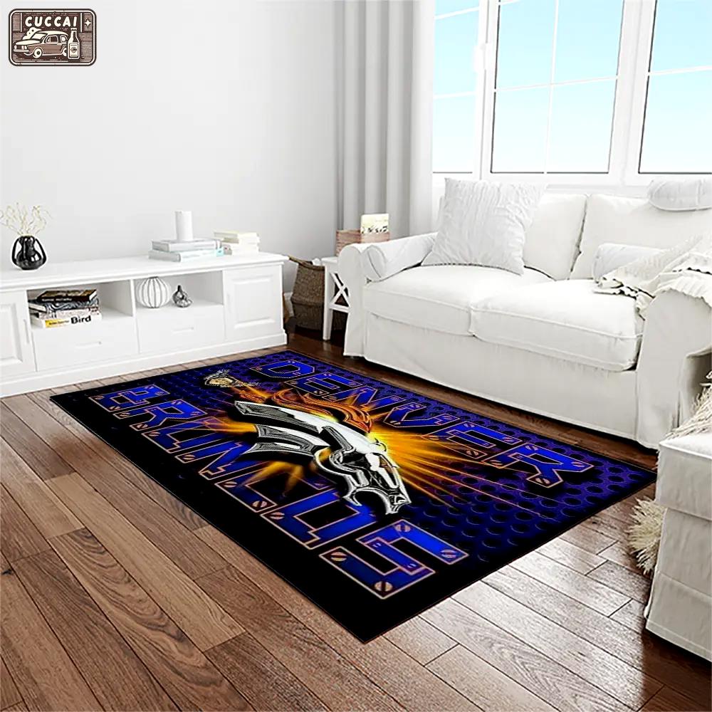 Nfl denver broncos football team logo rectangle area rug db19 Rectangle Rug