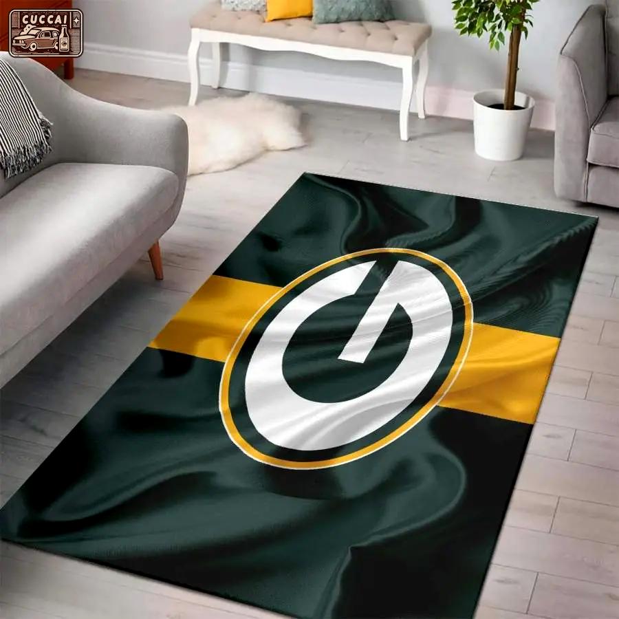 Nfl green bay packers football area rug living room rug home decor 0111193 Rectangle Rug