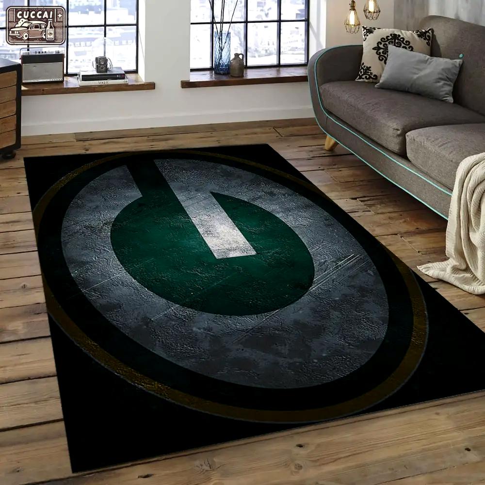 Nfl green bay packers football team logo rectangle area rug gbp14 Rectangle Rug