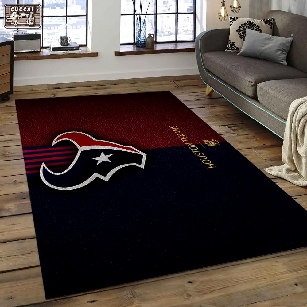 Nfl houston texans football team logo rectangle area rug ht07 Rectangle Rug