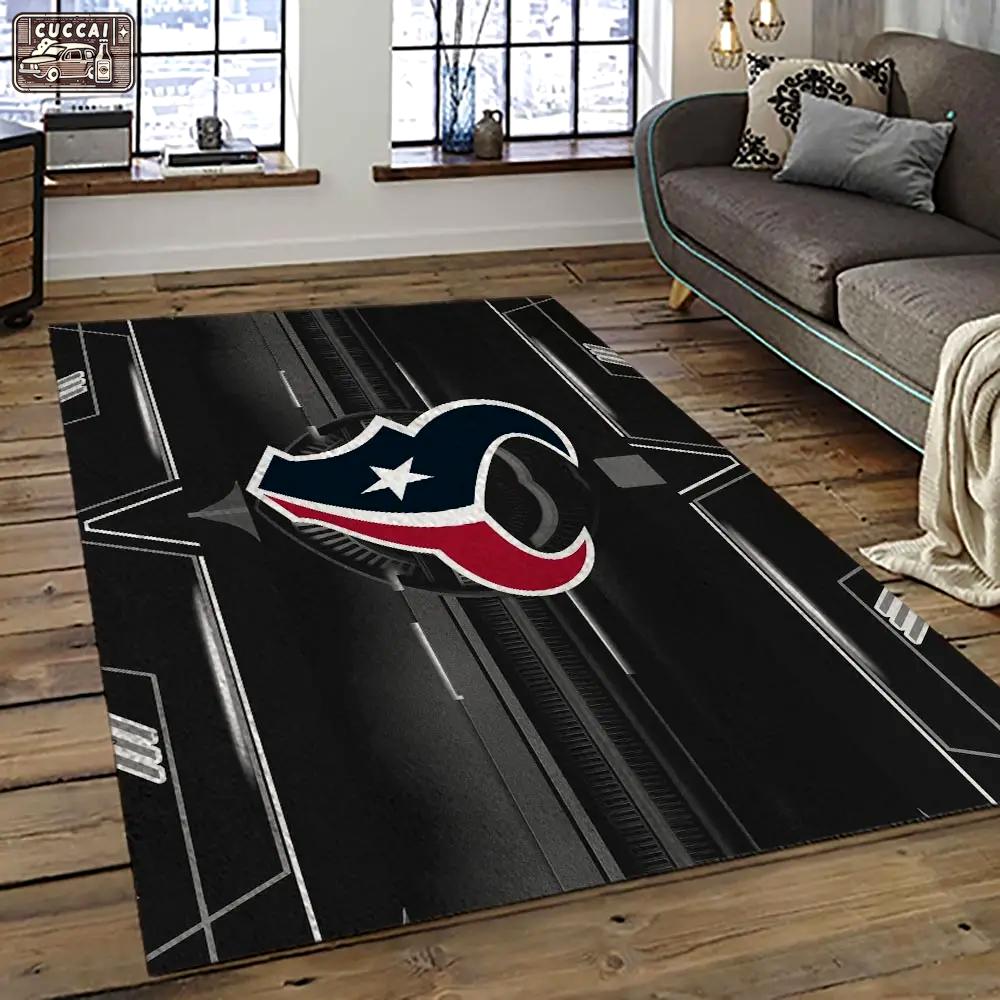 Nfl houston texans football team logo sport carpet area rug home decor best gift for friends ht49 Rectangle Rug