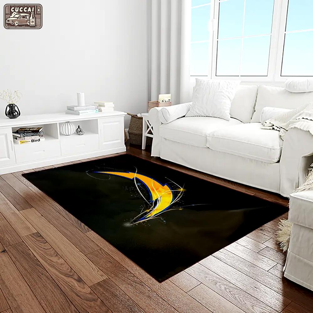 Nfl los angeles chargers football team logo rectangle area rug lac38 Rectangle Rug