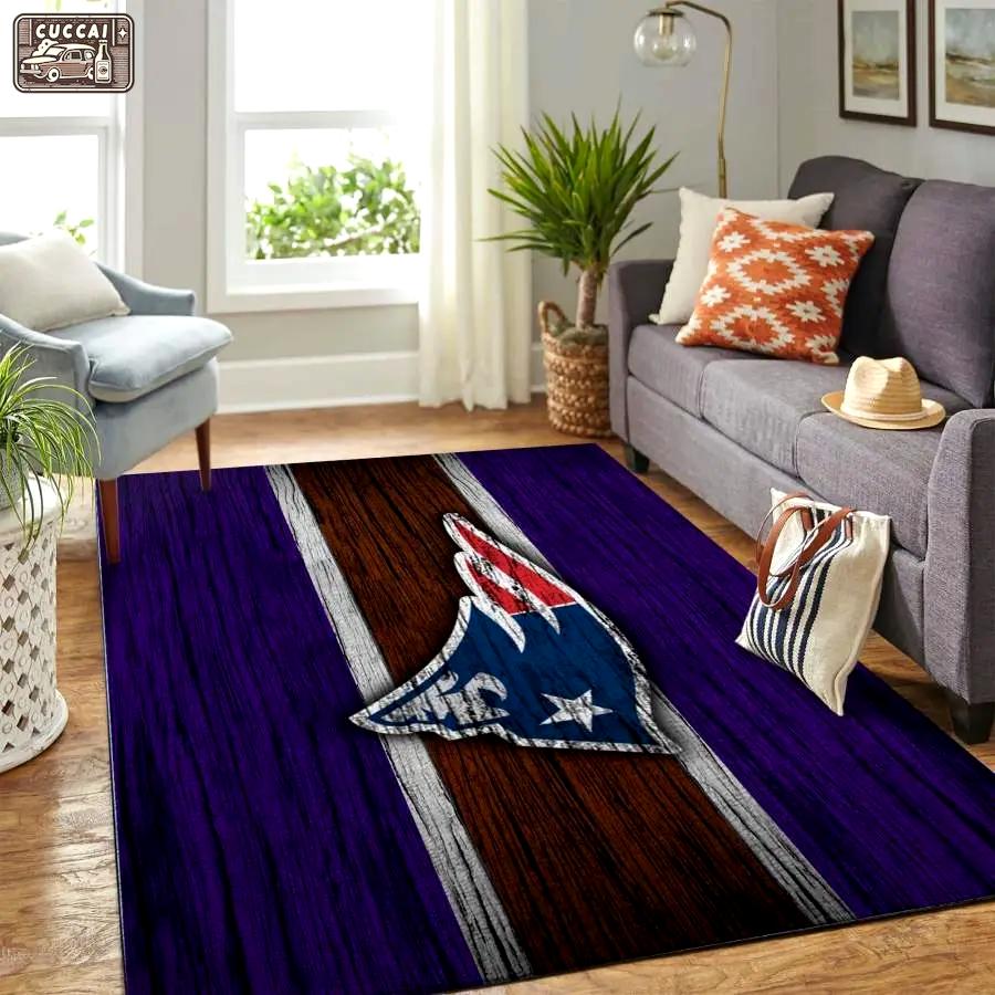 Nfl new england patriots area rug living room rug home decor Rectangle Rug