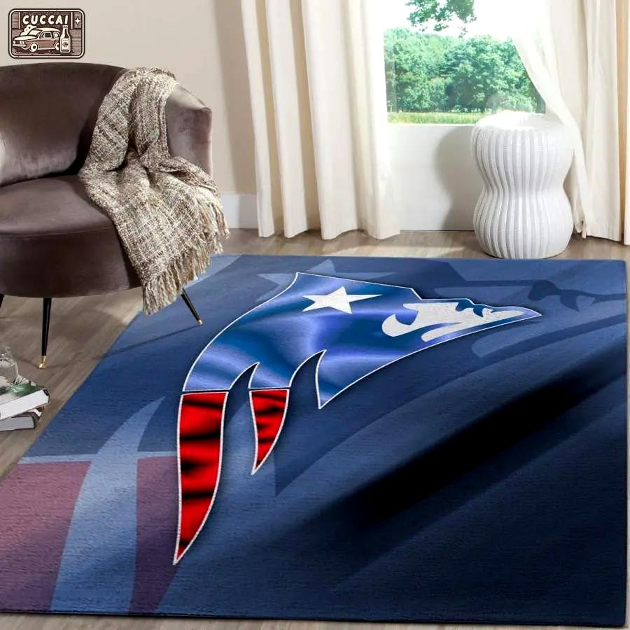 Nfl new england patriots team logo carpets for living room 2002171 Rectangle Rug