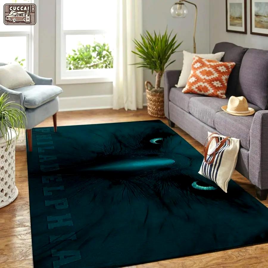 Nfl philadelphia eagles area rug living room rug home decor 0111199 Rectangle Rug