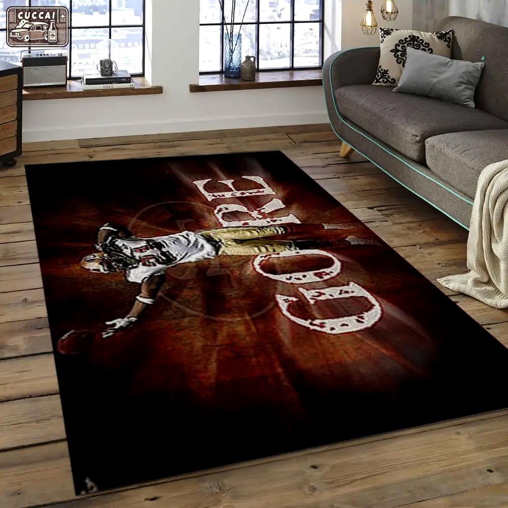 Nfl san francisco 49ers football team logo rectangle area sfs40 Rectangle Rug