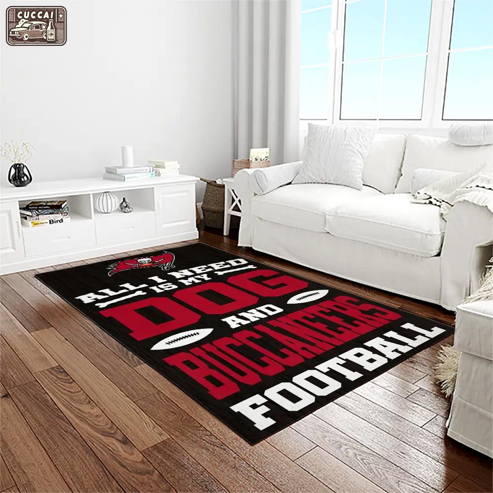Nfl tampa bay buccaneers team logo rectangle area rug tbb28 Rectangle Rug
