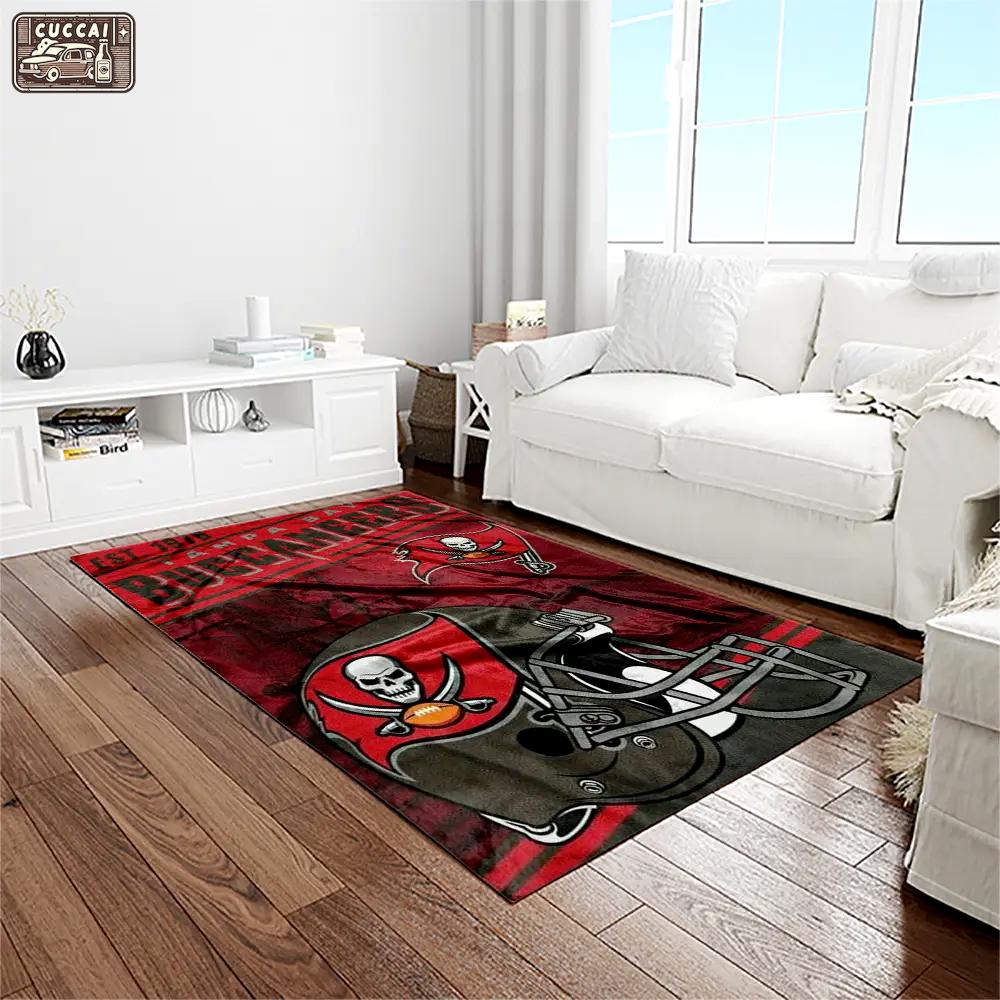 Nfl tampa bay buccaneers team logo rectangle area rug tbb30 Rectangle Rug