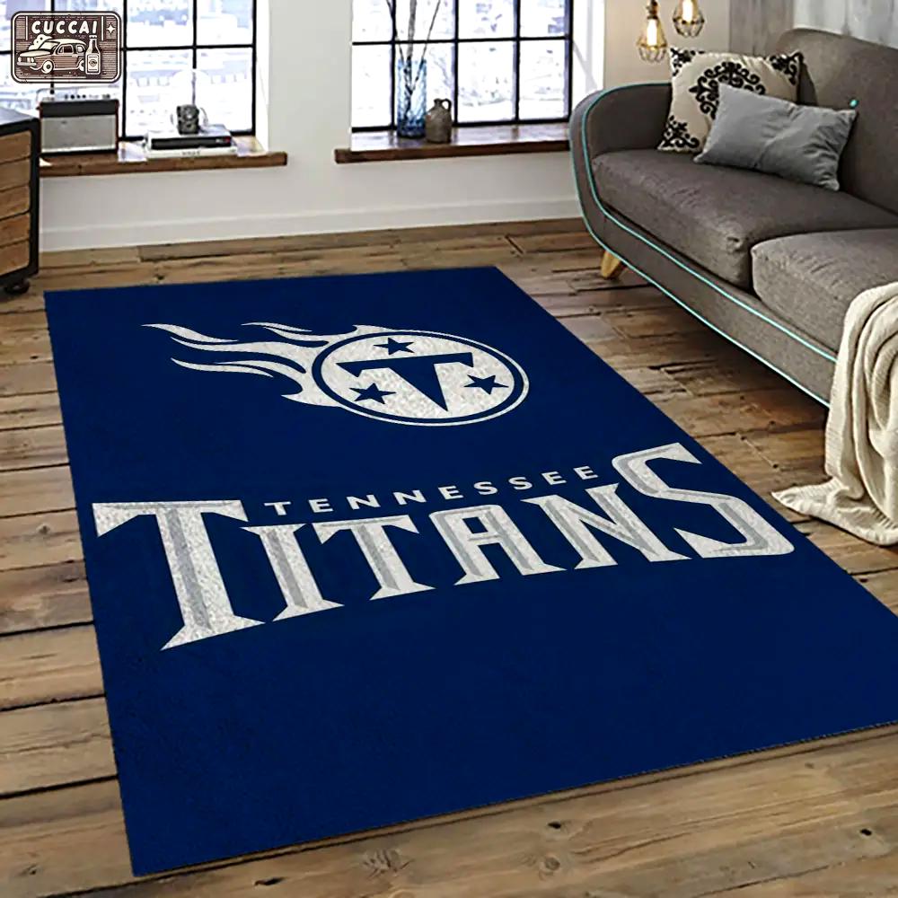 Nfl tennessee titans football team logo sport carpet area rug home decor best gift for friends tt50 Rectangle Rug