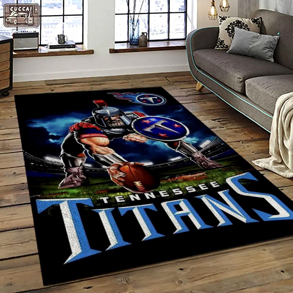 Nfl tennessee titans football team logo sport carpet area rug home decor best gift for friends tt60 Rectangle Rug