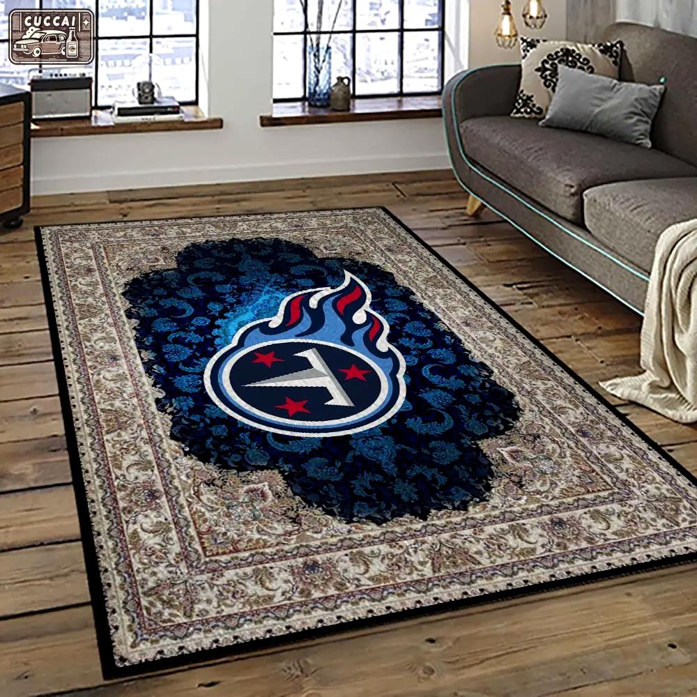 Nfl tennessee titans football team logo sport carpet area rug home decor best gift for friends tt69 Rectangle Rug