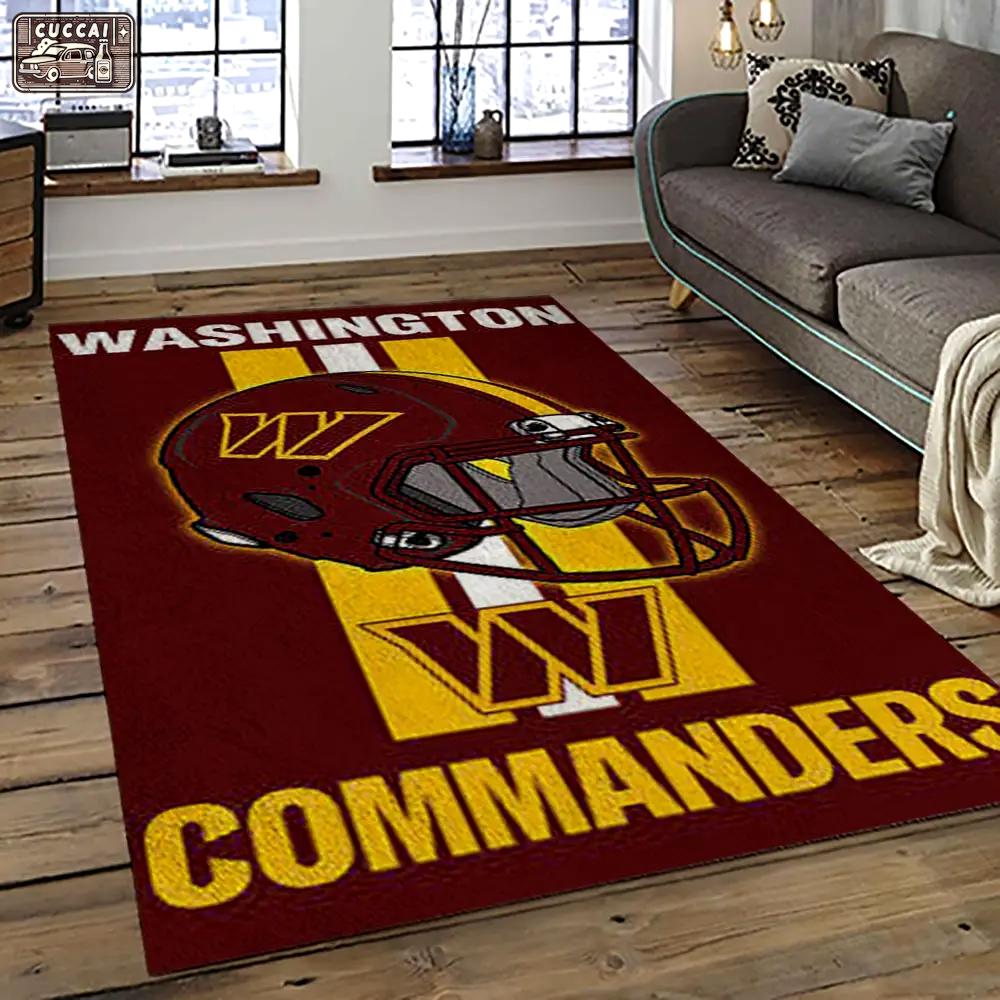Nfl washington commanders football team logo sport carpet area rug home decor best gift for friends wscd12 Rectangle Rug
