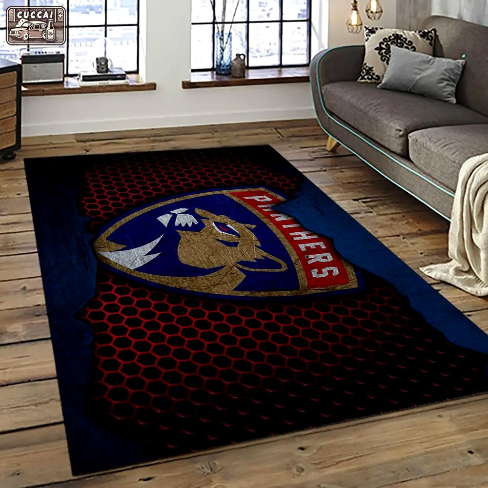 Nhl florida panthers hockey team logo sport carpet rectangle area rug for living room fp36 Rectangle Rug