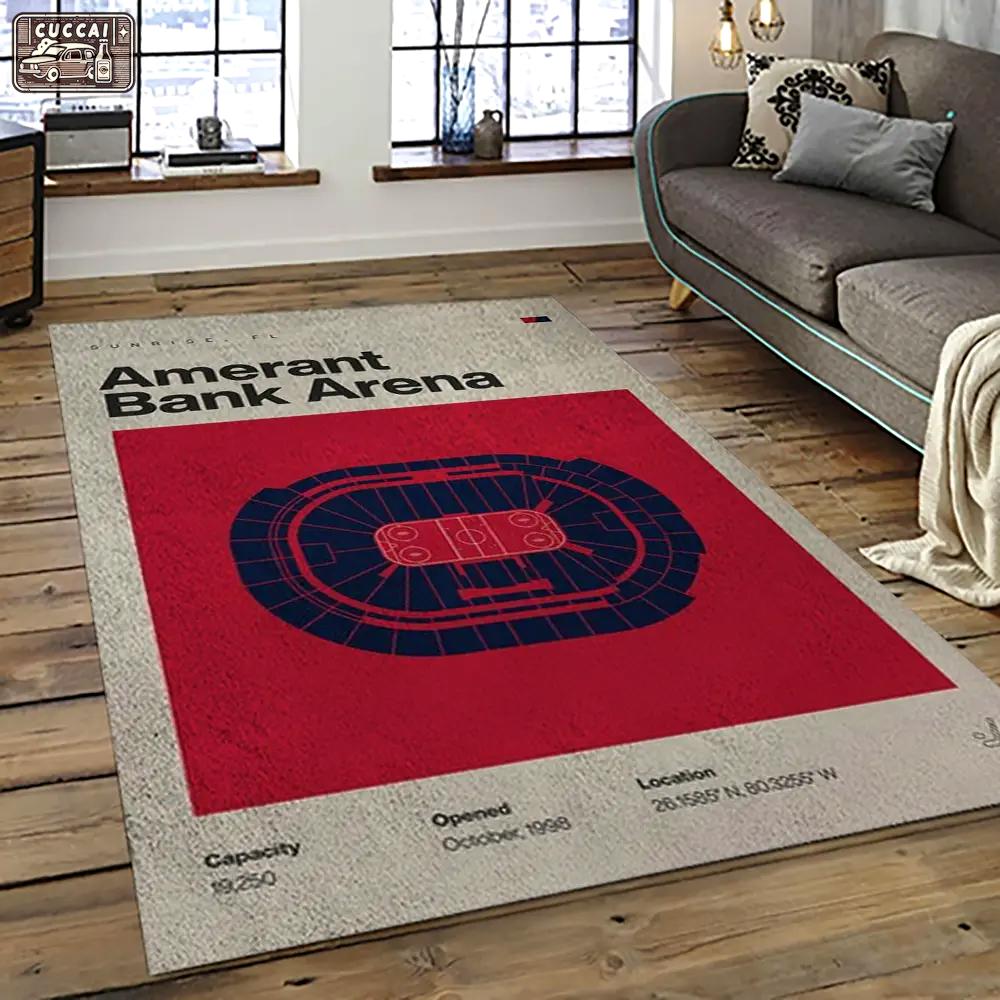 Nhl florida panthers hockey team logo sport carpet rectangle area rug for living room fp45 Rectangle Rug
