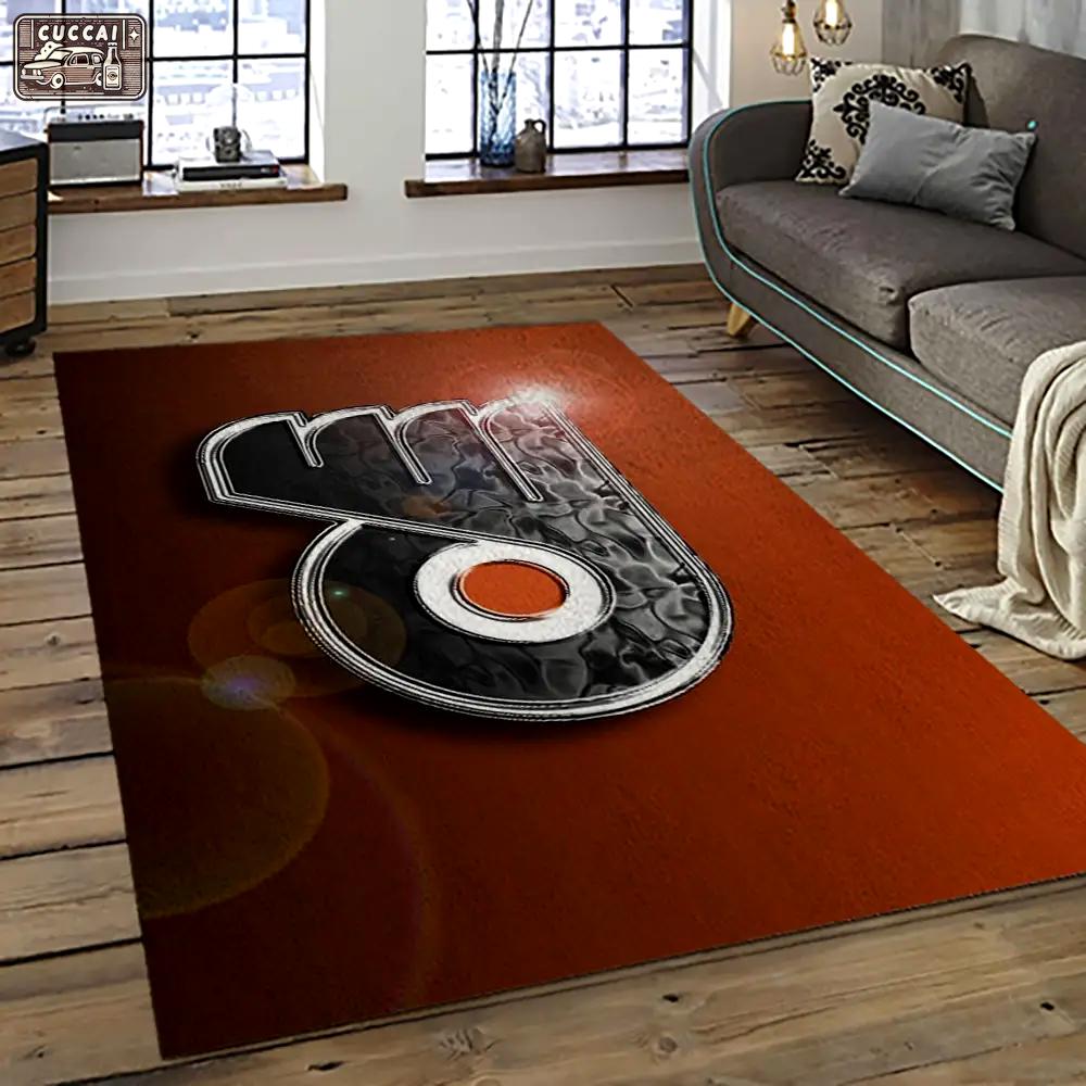 Nhl philadelphia flyers hockey team logo sport carpet rectangle area rug for living room pf20 Rectangle Rug