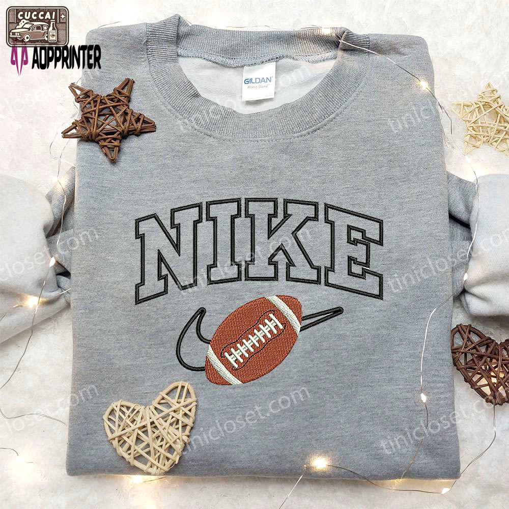 Nike american football embroidered sweatshirt – nfl sport shirt nike inspired Embroidered Shirt