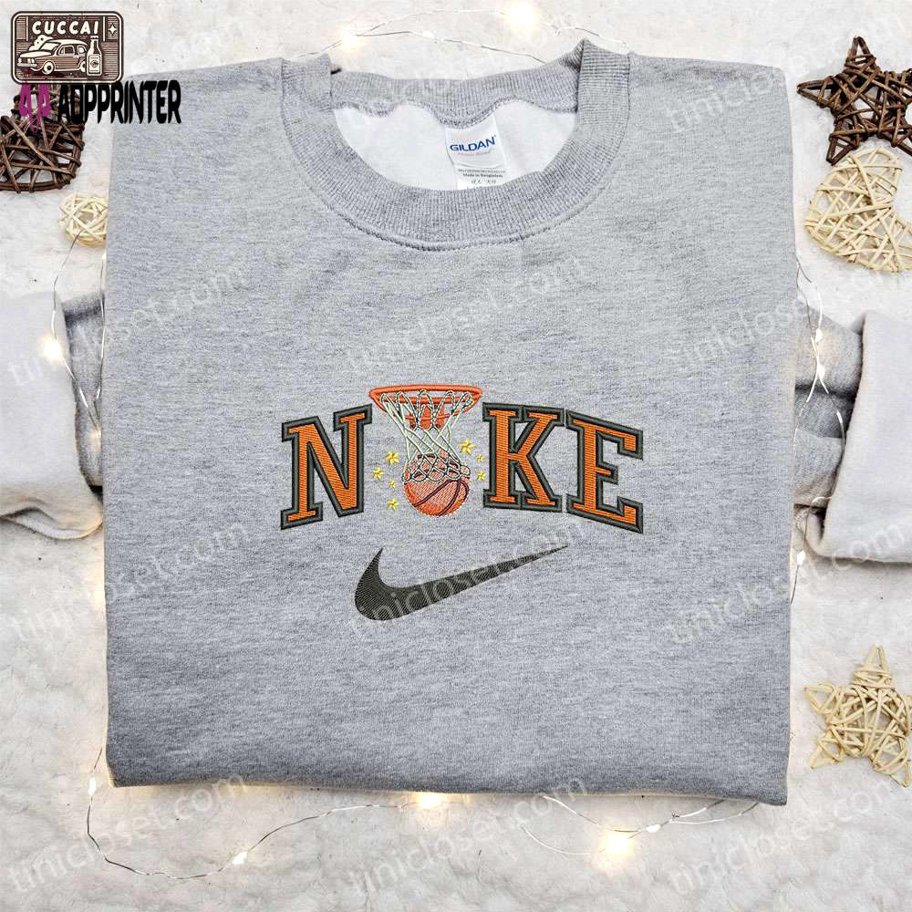Nike embroidered basketball sweatshirt & nba shirt: sport inspired apparel by nike Embroidered Shirt