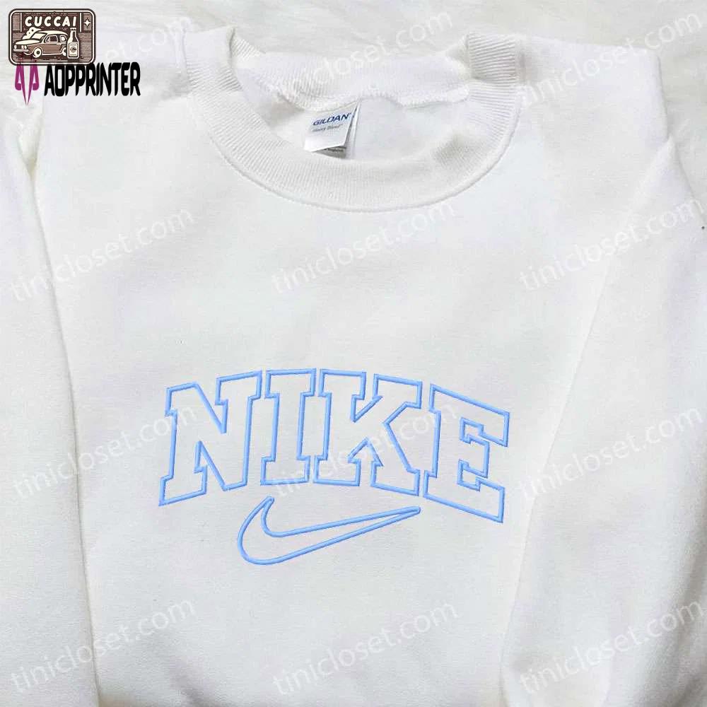 Nike embroidered hoodie custom sweatshirt & t-shirt: premium nike inspired embroidery Embroidered Shirt