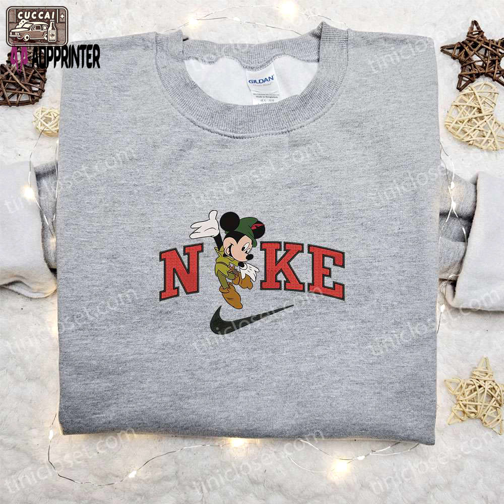 Nike halloween x mickey mouse pirate embroidered sweatshirt: spooky shirt best halloween gift ideas Embroidered Shirt