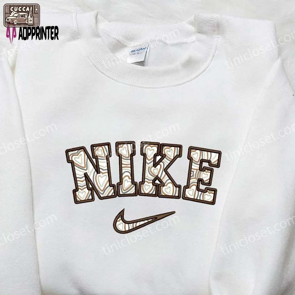 Nike love embroidered shirt: perfect valentine s day gift for nike enthusiasts Embroidered Shirt