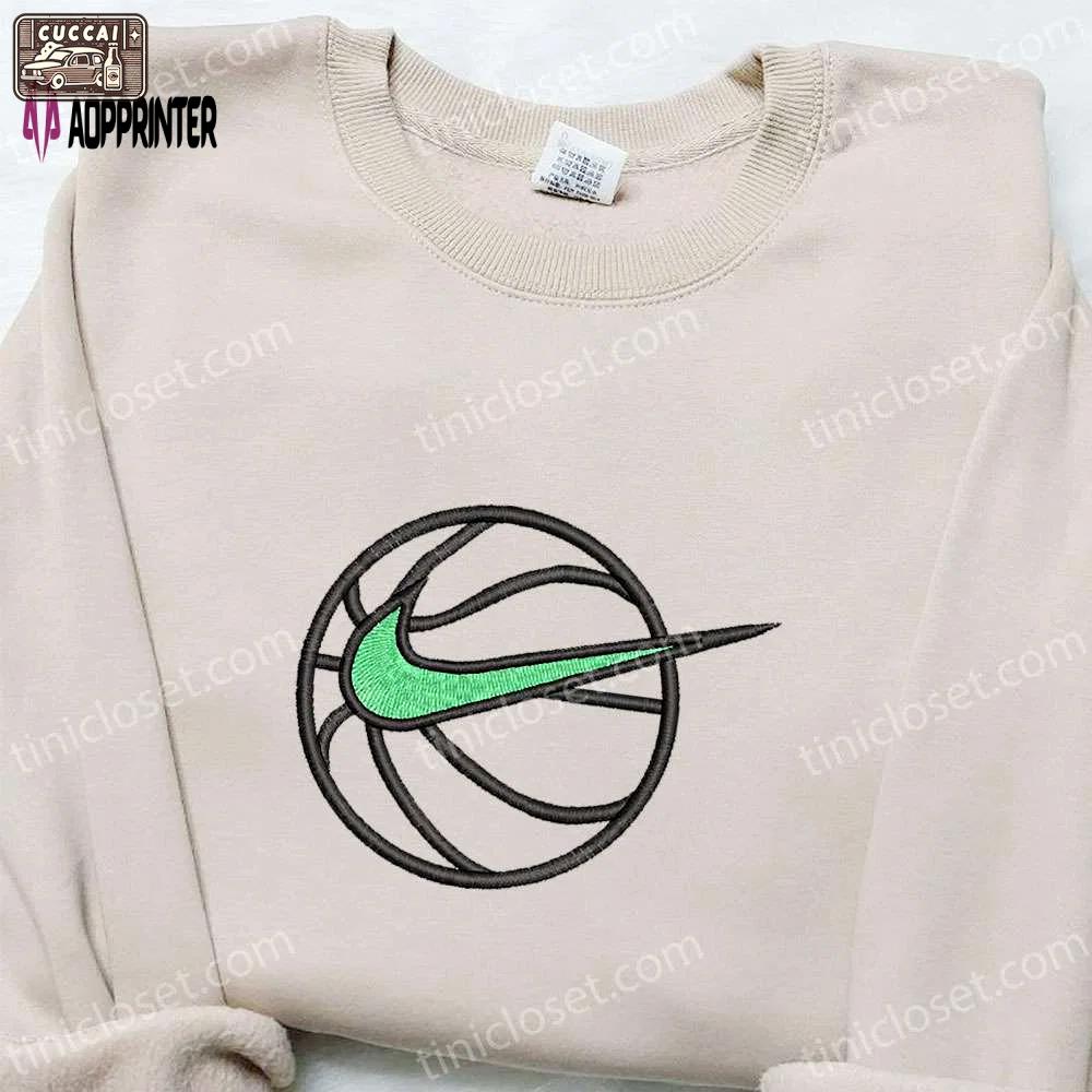 Nike swoosh embroidered sweatshirt: nba & sport inspired shirt Embroidered Shirt