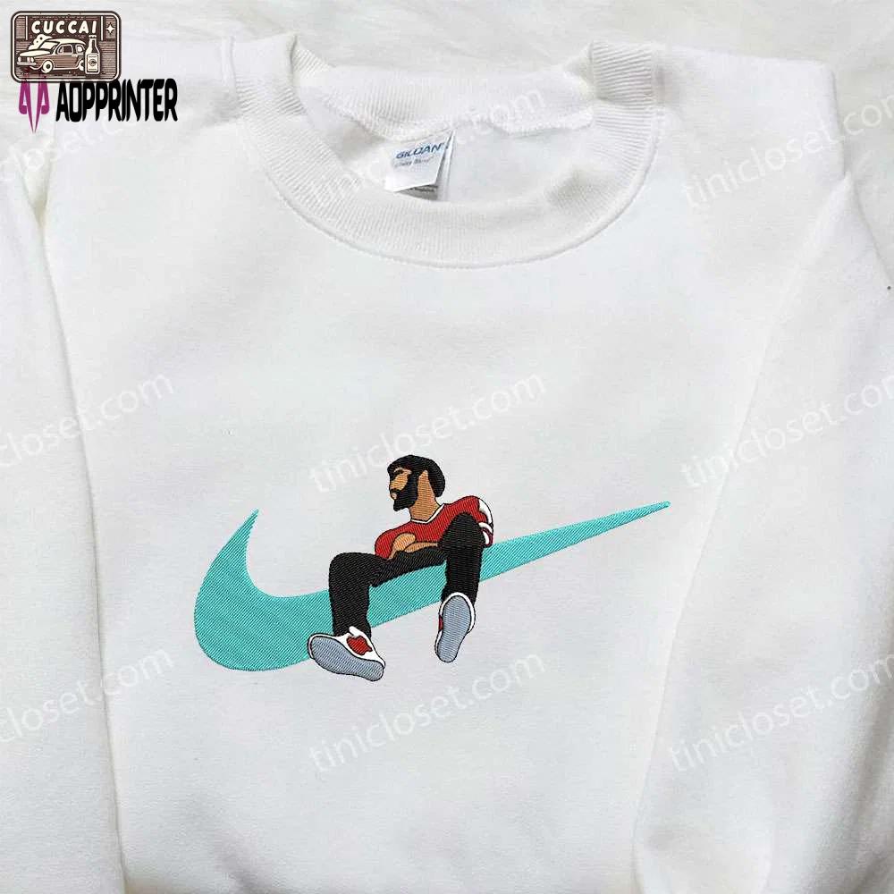 Nike swoosh x j cole embroidered shirt – rapper & celebrity apparel Embroidered Shirt