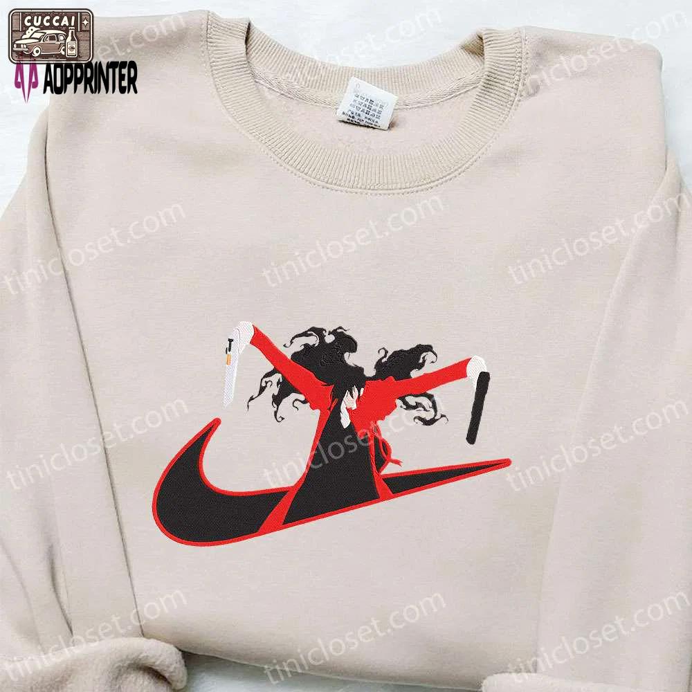 Nike x alucard anime sweatshirt: hellsing embroidered hoodie perfect family birthday gift Embroidered Shirt