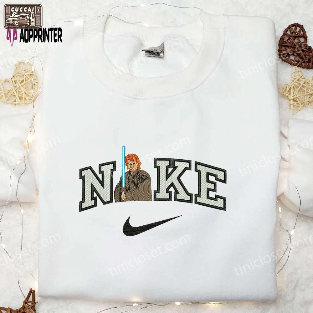 Nike x anakin skywalker sweatshirt: star wars movie embroidered shirt Embroidered Shirt