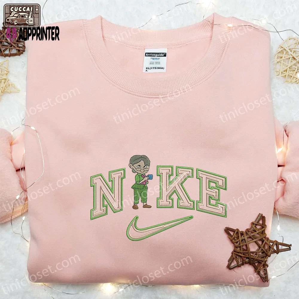 Nike x ellie fredricksen embroidered sweatshirt disney shirt nike inspired t-shirt Embroidered Shirt