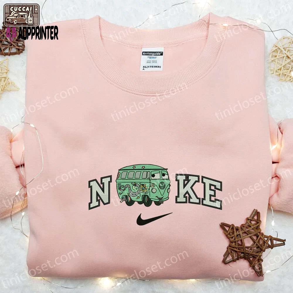Nike x fillmore cars embroidered sweatshirt disney pixar hoodie & custom t-shirt Embroidered Shirt