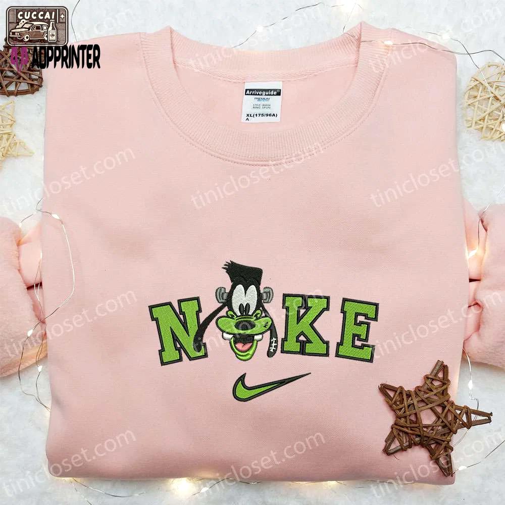 Nike x goofy halloween frankenstein embroidered shirt disney inspired halloween tee Embroidered Shirt