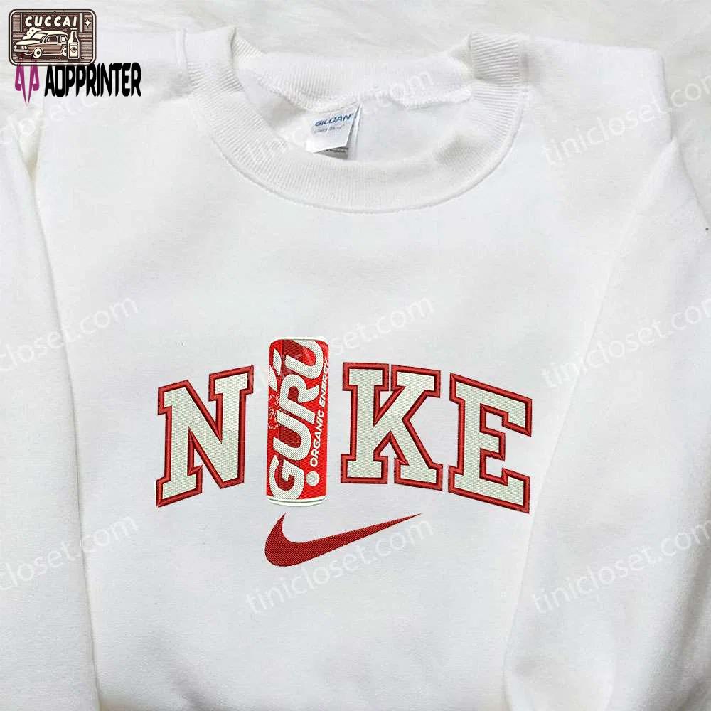 Nike x guru organic energy drinks embroidered shirt – custom favor drinking tee Embroidered Shirt