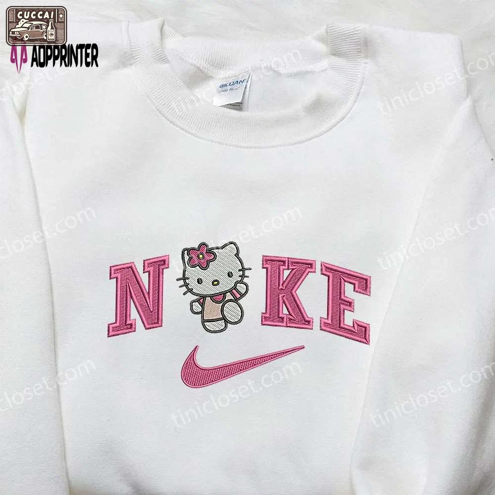 Nike x hello kitty embroidered shirt & sweatshirt: cute gifts for daughter Embroidered Shirt