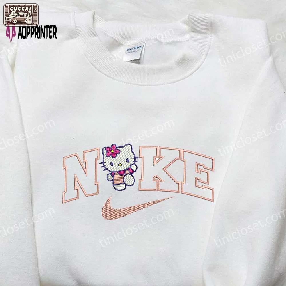 Nike x hello kitty embroidered shirt & sweatshirt: perfect daughter gifts Embroidered Shirt