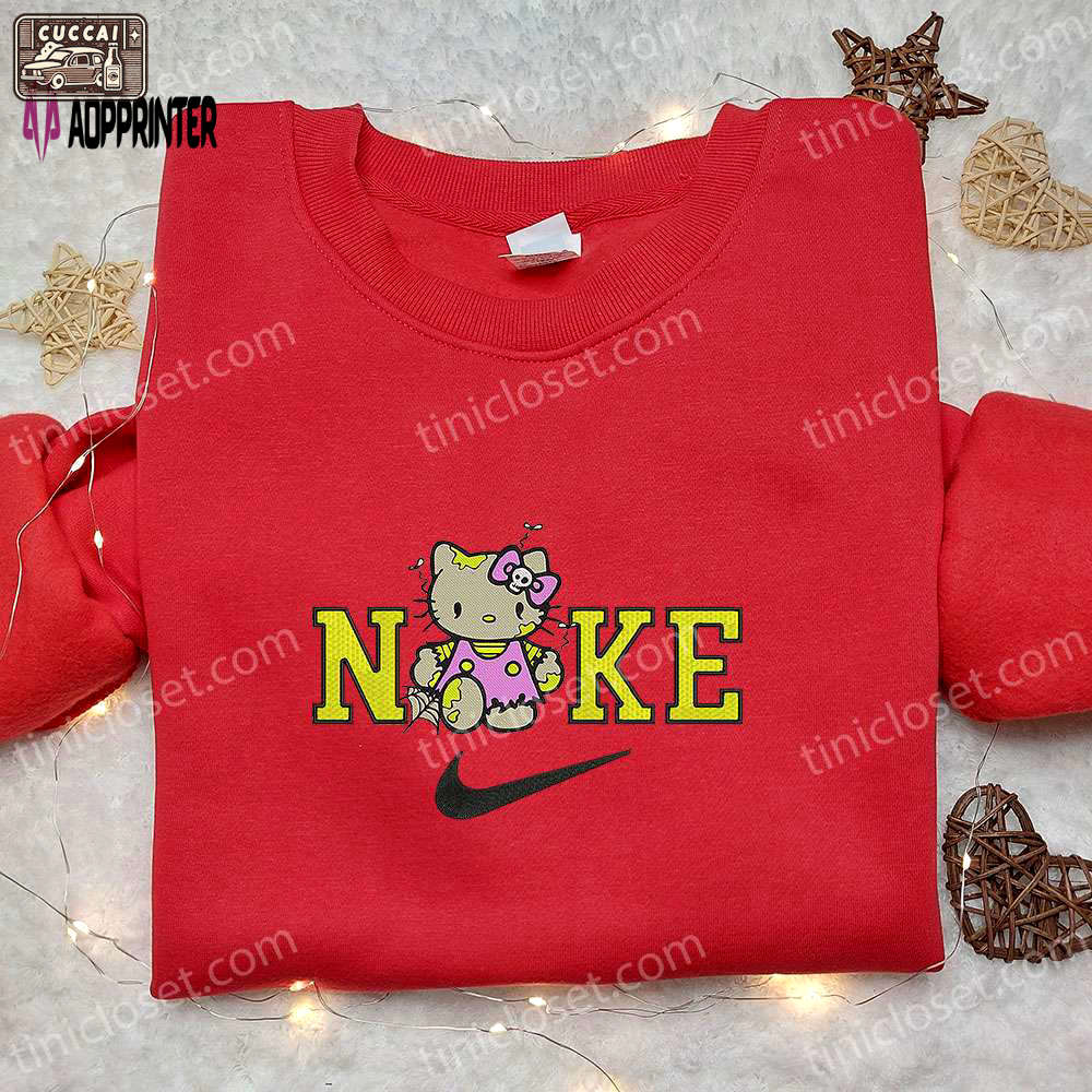 Nike x hello kitty zombie hoodie & embroidered shirt: adorable nike inspired t-shirt Embroidered Shirt