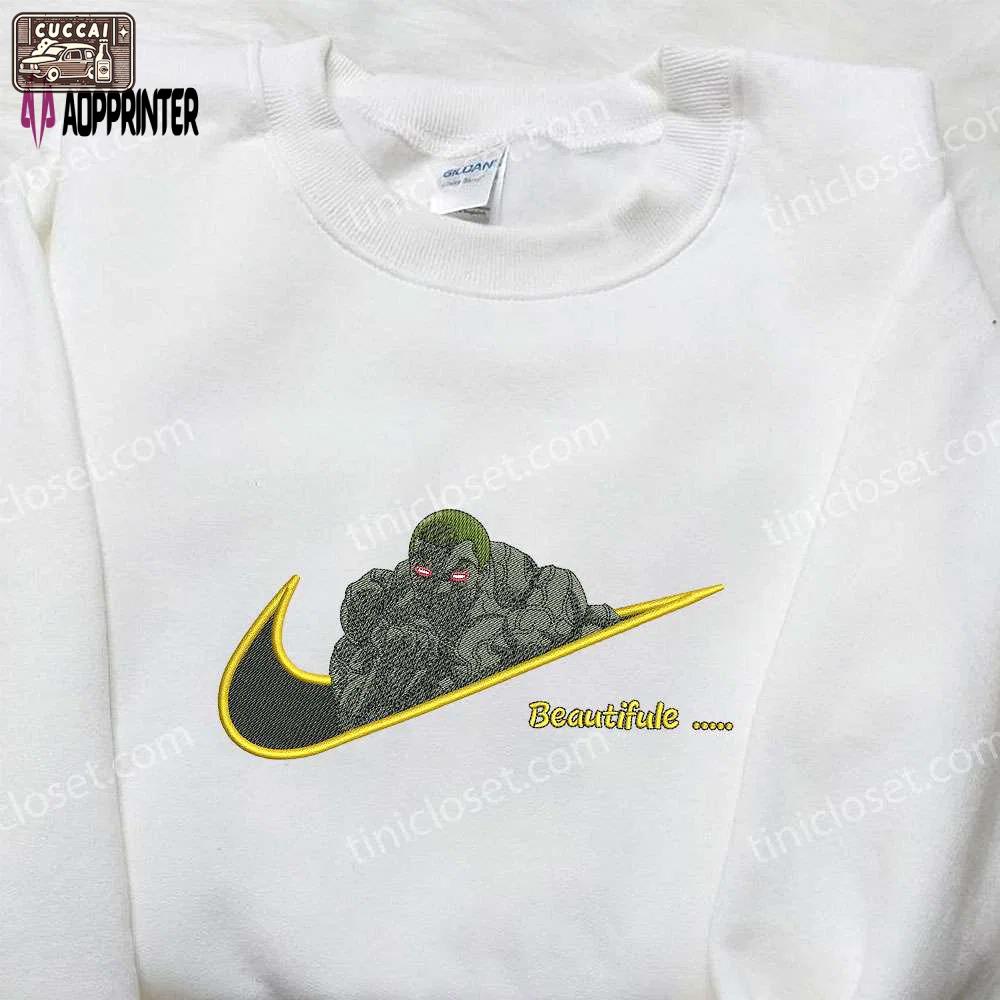 Nike x jack hanma embroidered shirt: baki inspired & stylish Embroidered Shirt