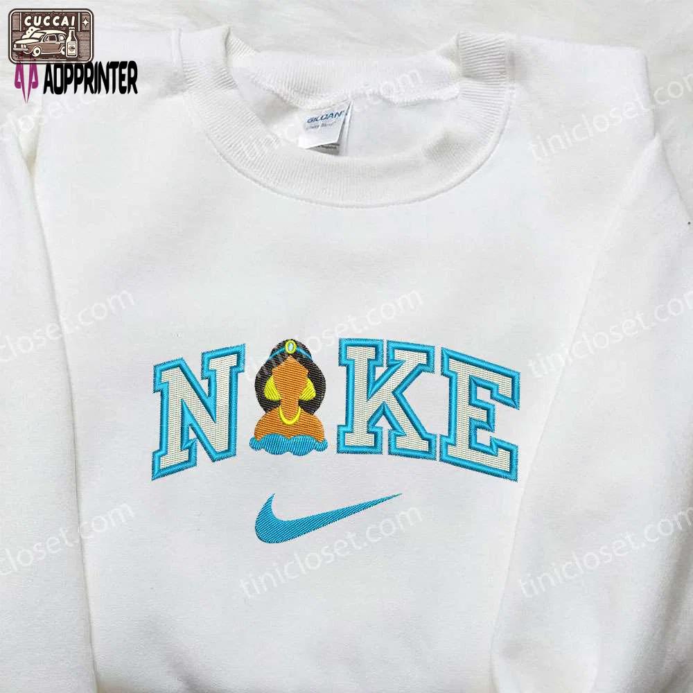 Nike x jasmine princess embroidered shirt – disney inspired nike branded shop now! Embroidered Shirt