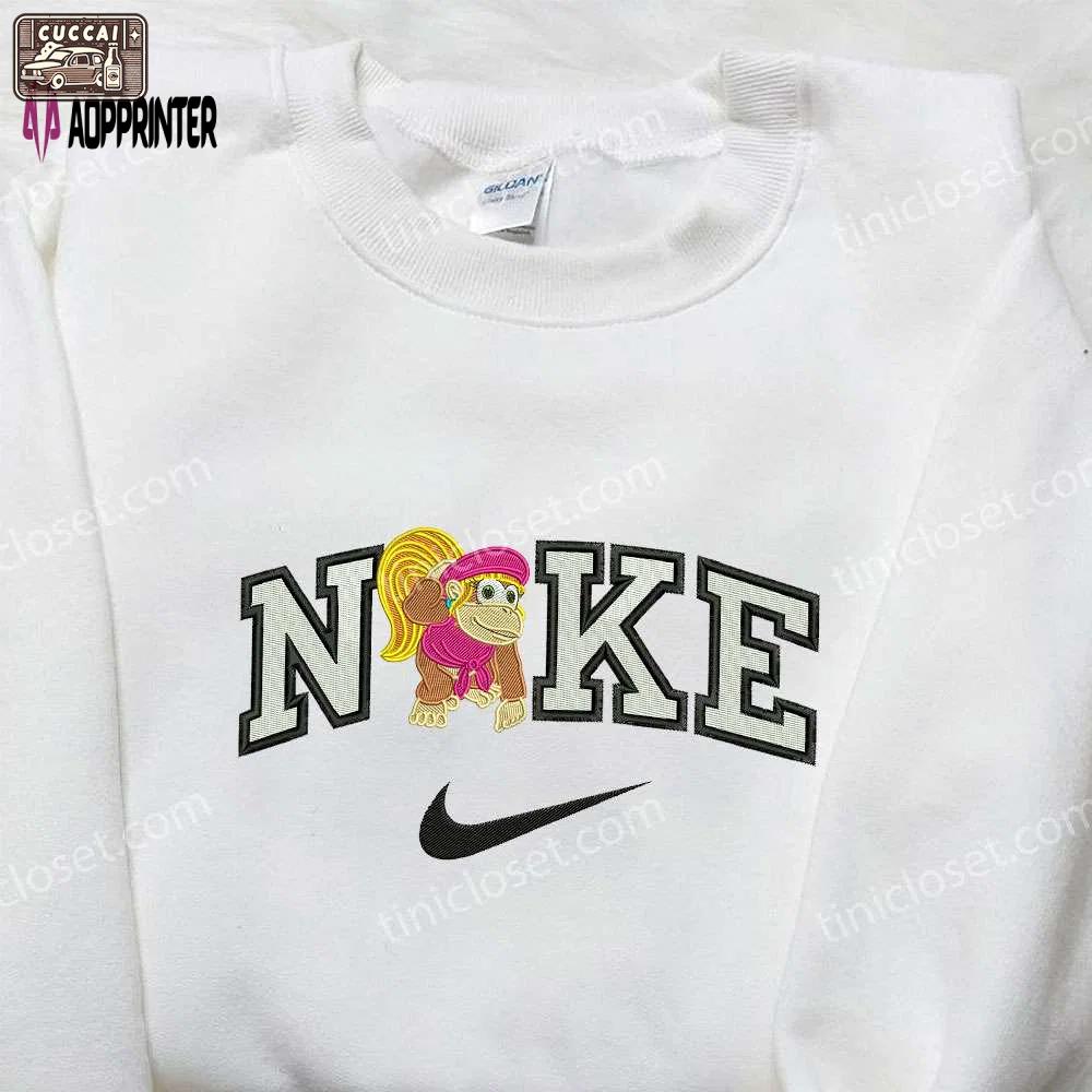 Nike x lady kong embroidered shirt: movie-inspired nike fashion for women Embroidered Shirt