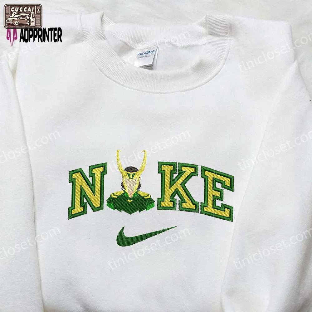 Nike x loki marvel embroidered shirt – premium nike inspired design Embroidered Shirt