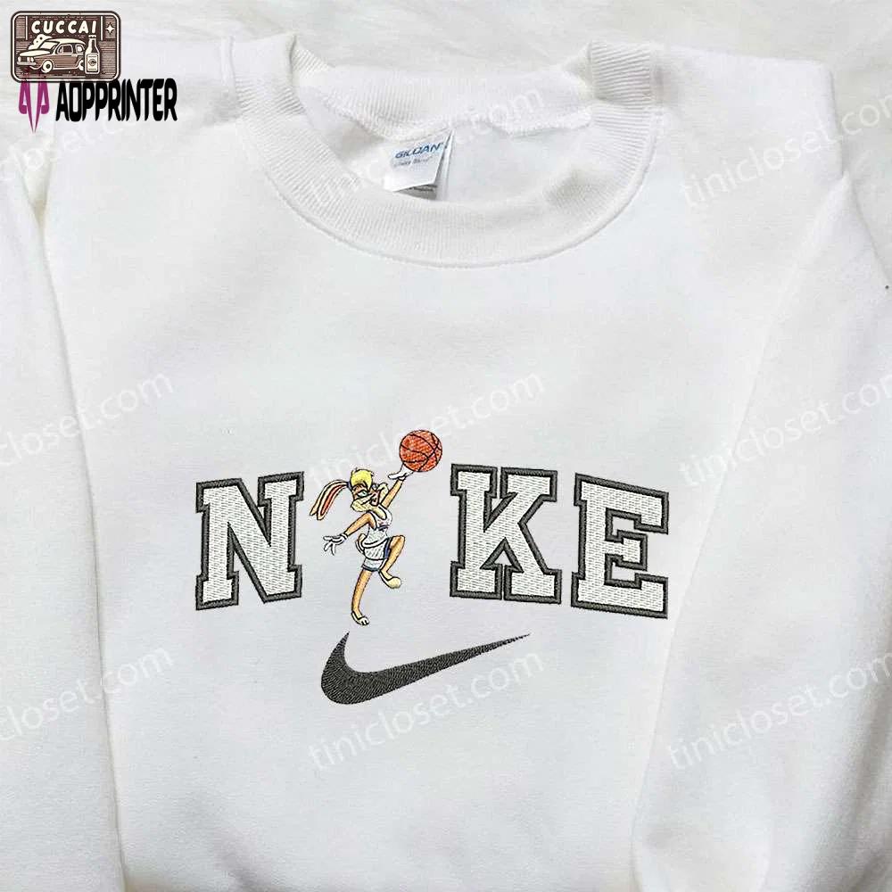 Nike x lola bunny basketball embroidered shirt: cartoon & custom design Embroidered Shirt