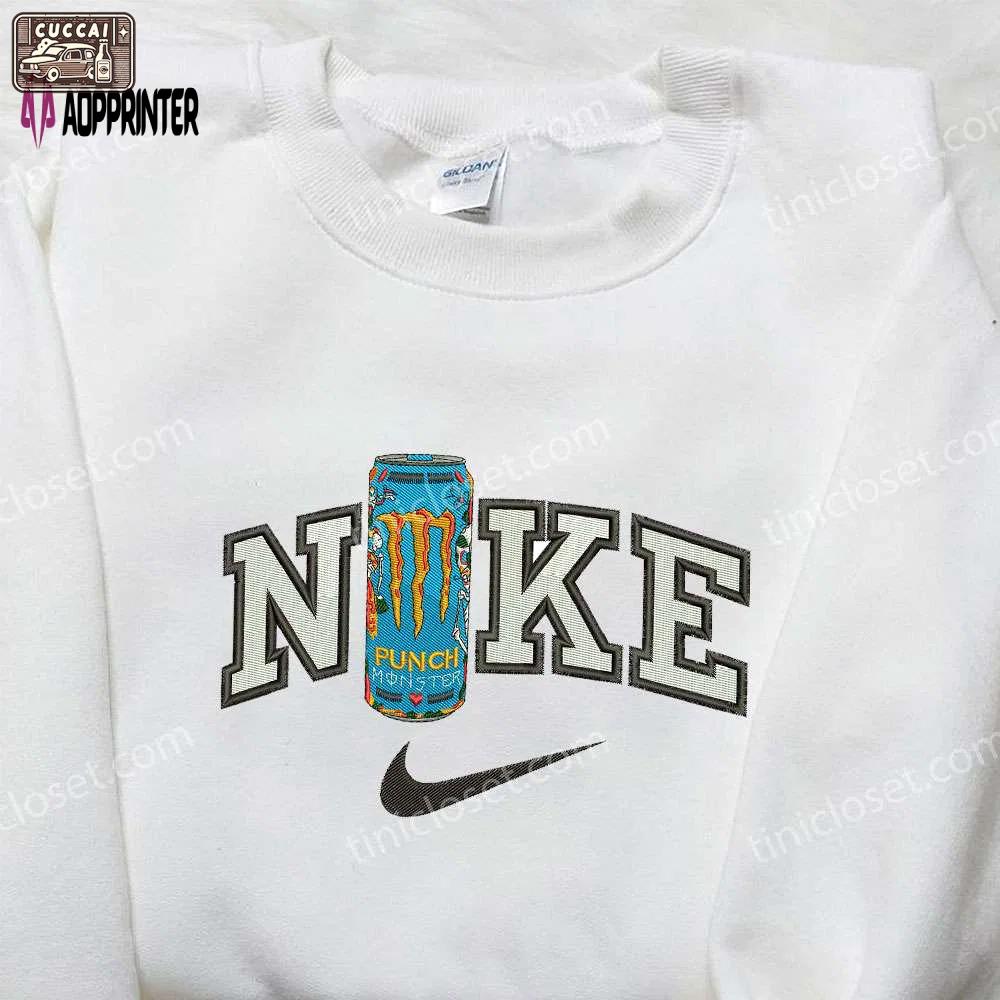 Nike x monster energy juice embroidered shirt – custom favor drinking tee Embroidered Shirt
