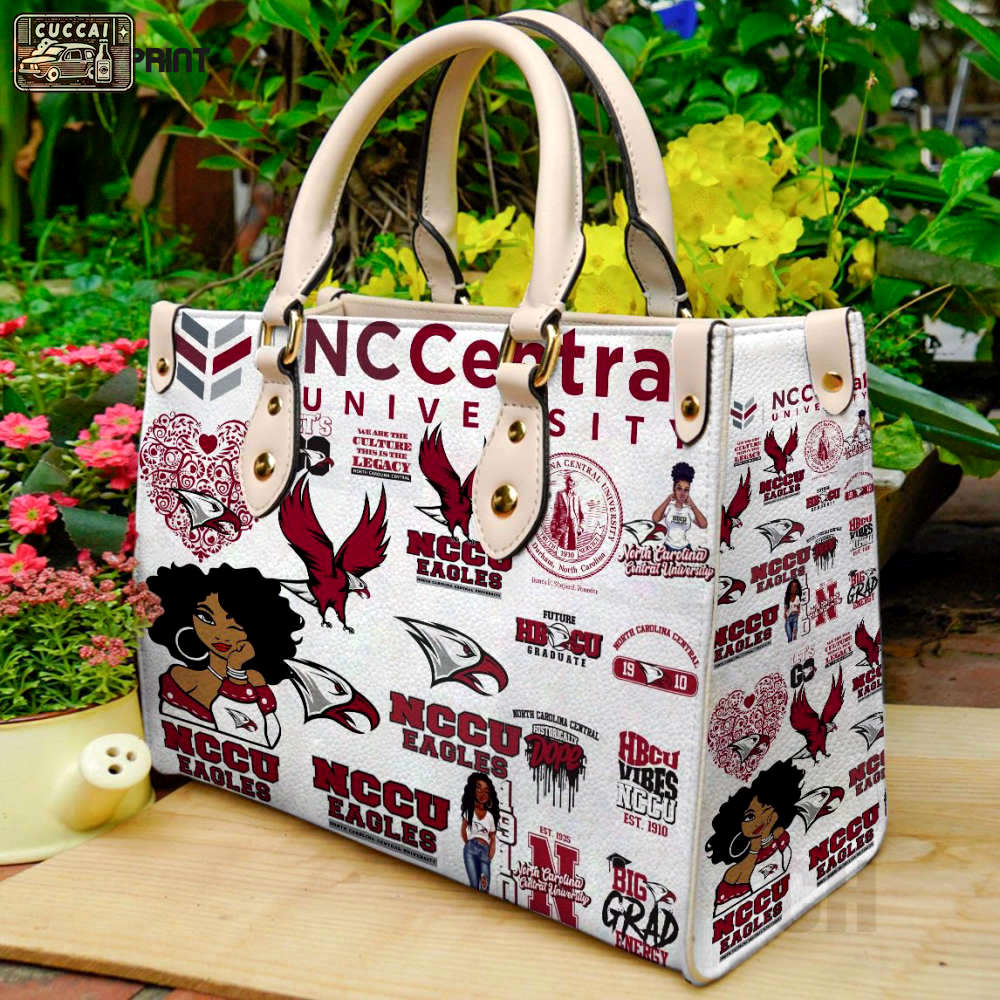 North carolina central leather handbag gift for women 4257 Women Leather Hand Bag