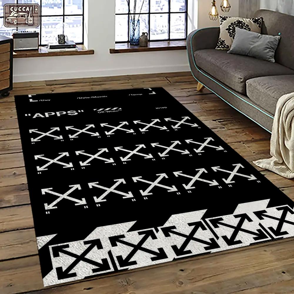 Off white fashion carpet rectangle area rug for living room bedroom decor owt16 Rectangle Rug