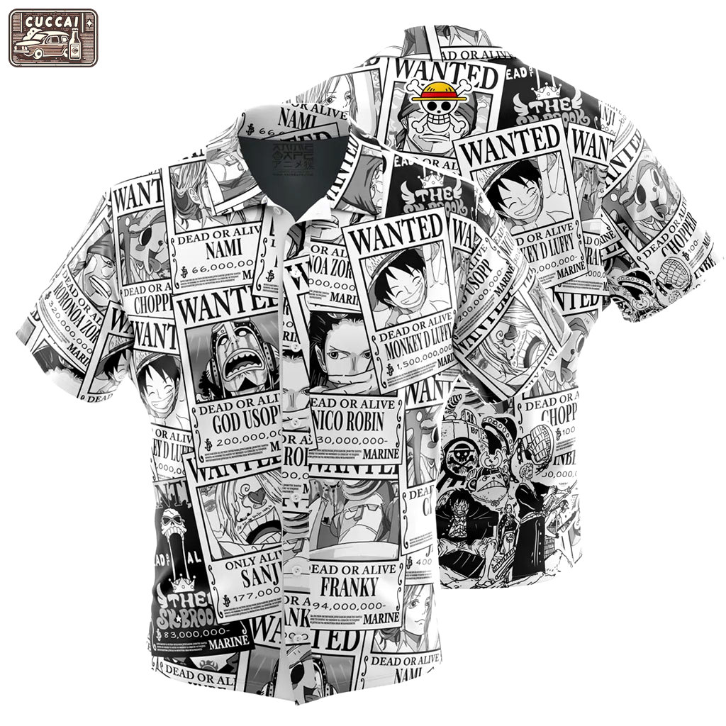 One piece wanted hawaiian shirt Hawaii Shirt Shorts & Flip Flops